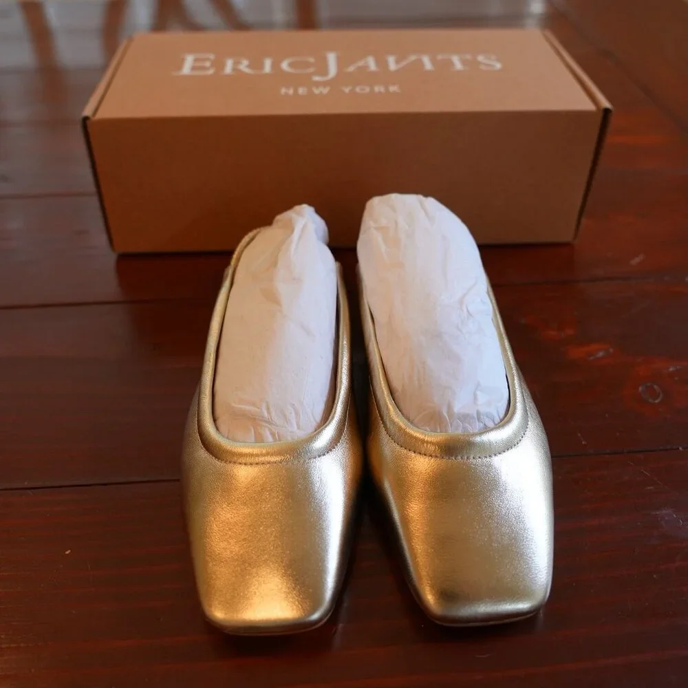 Eric Javits - Peyton Slingback Metallic US Size 6.5 - Picture 1 of 7